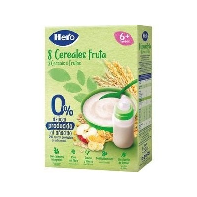 Hero 8 Cereales Fruta 340g
