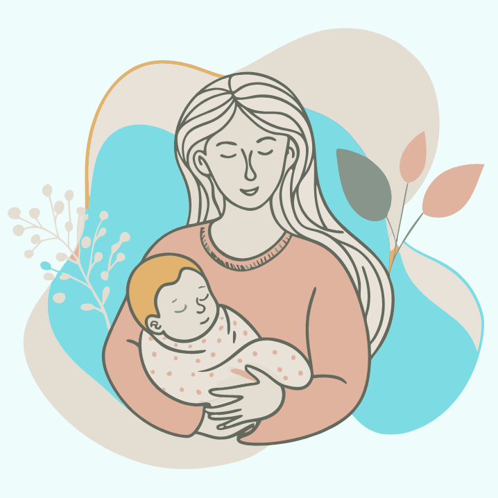 bebé y mamá